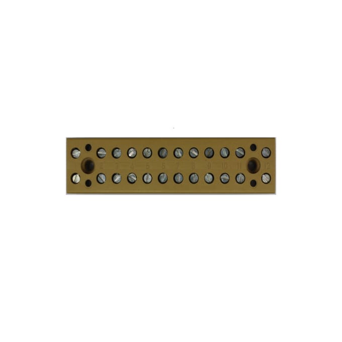 12-Poorts Aansluitstrip 4mm² 400V Schroefaansluiting - 0625320000