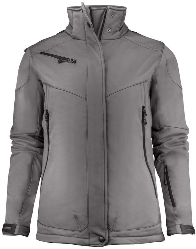 Printer SOFTSHELL JACKET SKELETON LADY 2261041 - Staalgrijs - S