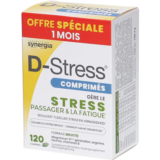 D-Stress Anti-Vermoeidheid 120 Gecomprimeerde tabletten