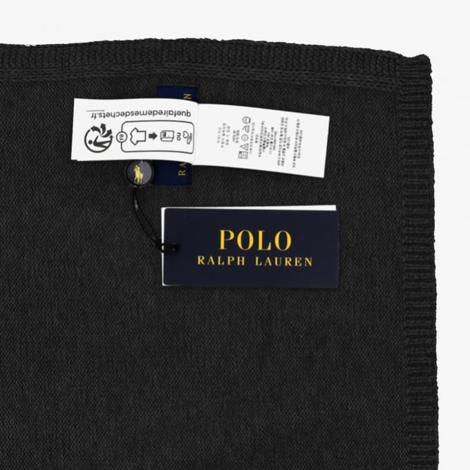 Polo Ralph Lauren Gebreide Sjaal Pony Pc1429 001 PC1429-001 black