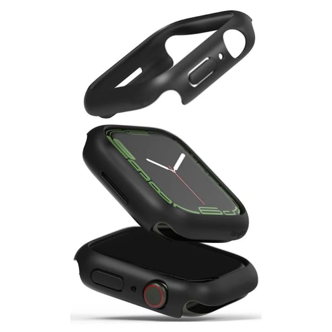 Ringke 2x Slim Case voor de Apple Watch 7 / 8 / 9 - 45 mm - Matte Black