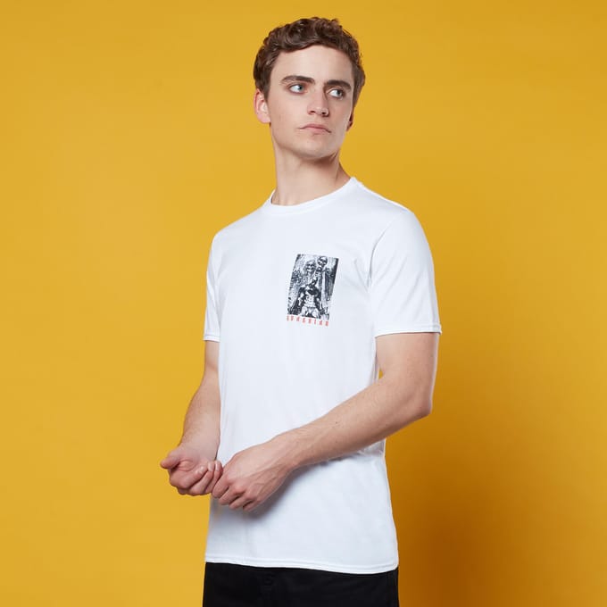 Vigilante Pocket Print T-Shirt - White - S