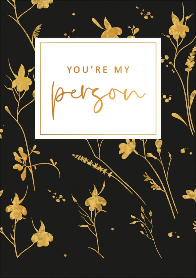 Kaart - Gold Rush - You're my person - GLD019
