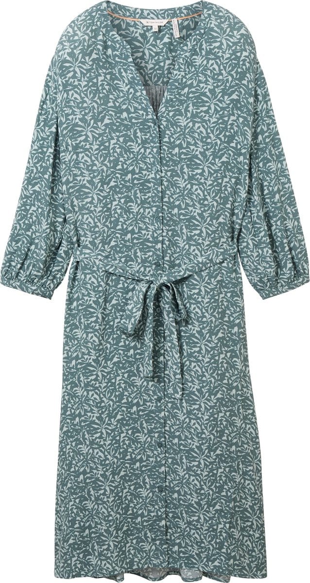TOM TAILOR printed dress with belt Dames Jurk - Maat 38