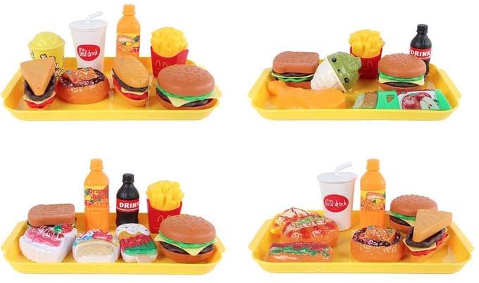 Takeaway Fastfood Speelset – 8/9 delig (4 ass)