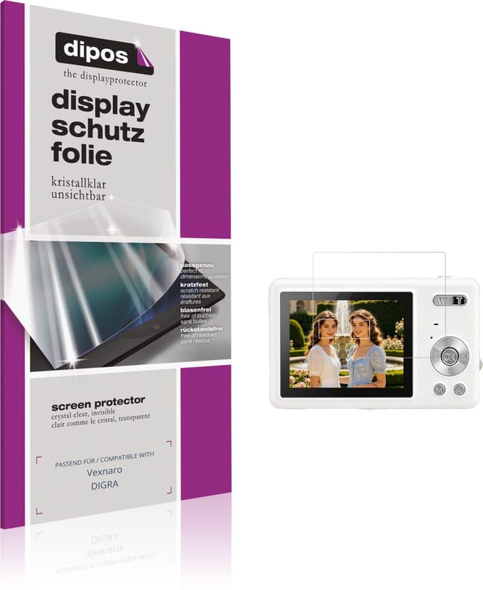 dipos – 4x Beschermfolie geschikt voor Vexnaro DIGRA | Krasbestendige & heldere Screenprotector Ultra-Thin