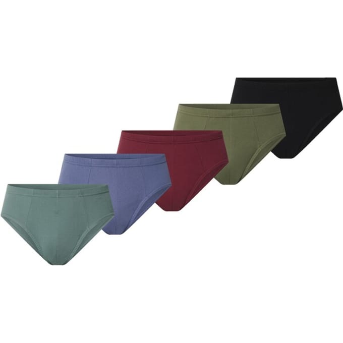 Jan Vanderstorm herren Sportslips, Set Van 5 - 07 - zwart - Plus Size
