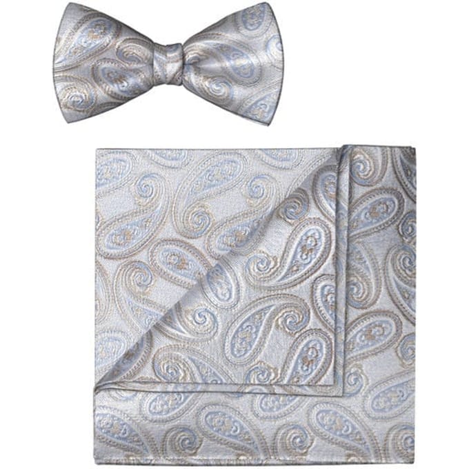 OLYMP Vlinderdas / pochet set, Bleu
