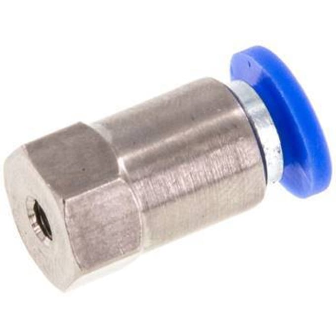 4mm x M 3 Messing/PA 66 Insteekfitting Binnendraad NBR [2 Stuks]
