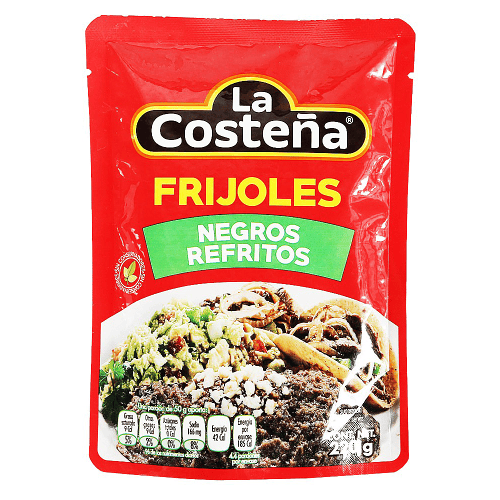 Ahuacatlan La Costena Refried Black Beans Pouch 220g