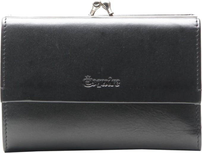 Esquire Portemonnee Silk 02 Wallet Black Zwart