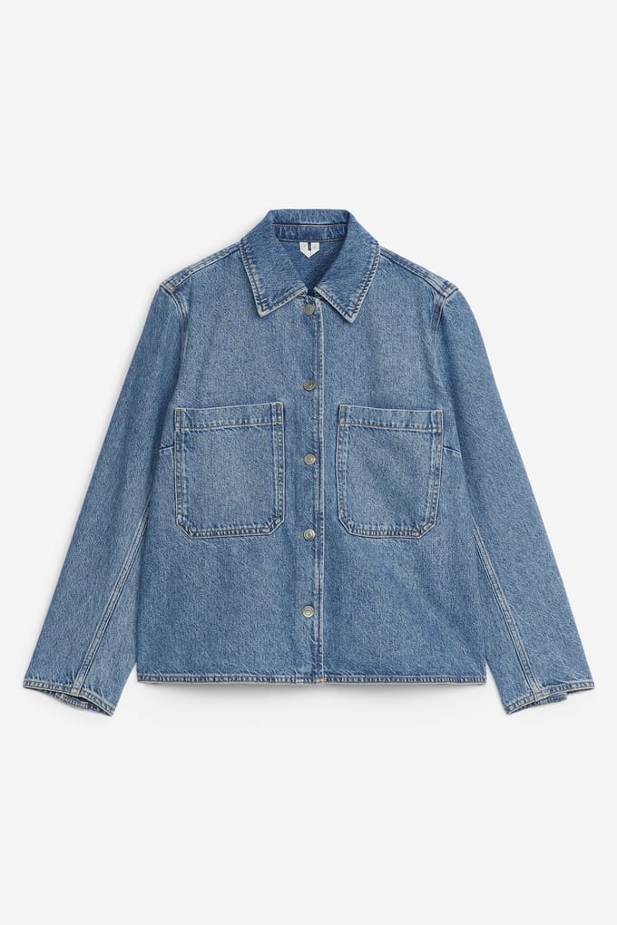 ARKET Iola Denim Shirt Blue Taglia: 44 | Magliette intime Outlet | Donna | Blu