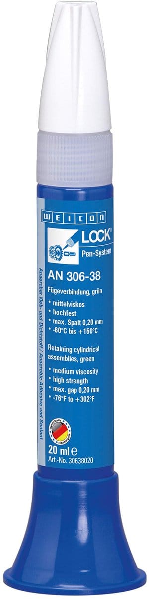 WEICONLOCK AN 306-38 – Lager-, as- & busbevestiger – Groen – 20 ml