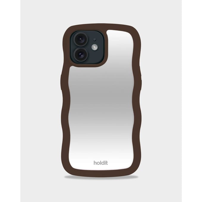 Holdit Wavy Case voor de Apple iPhone 12 (Pro) - Chocolate Mirror