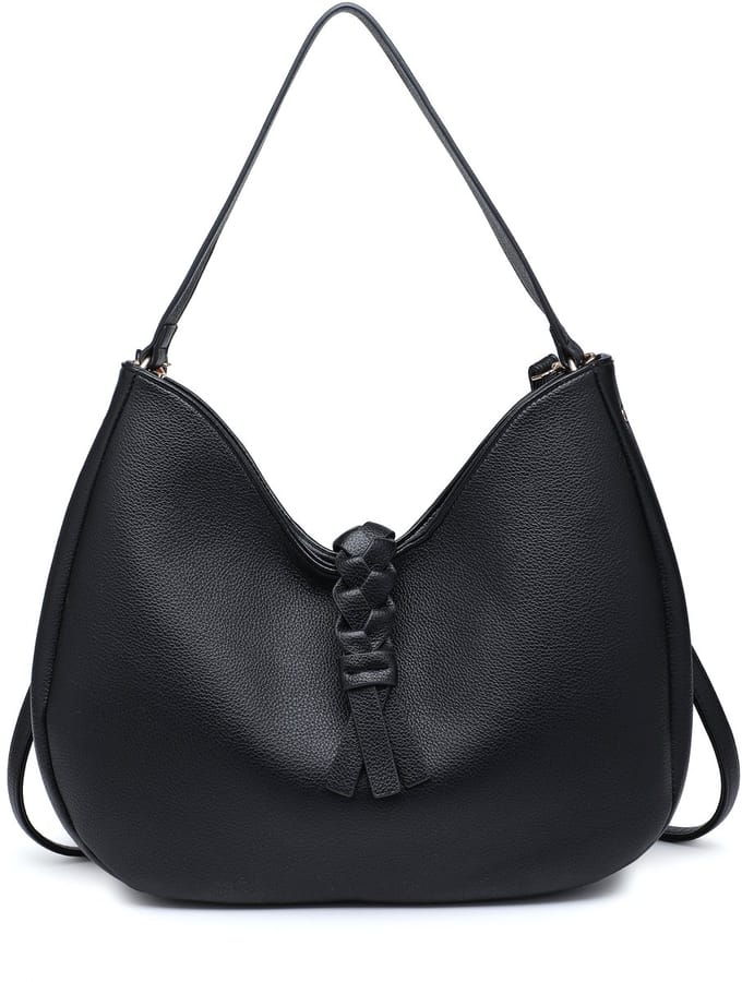 Kassandra & Co - trendy handtas - enkel handvat - zwart