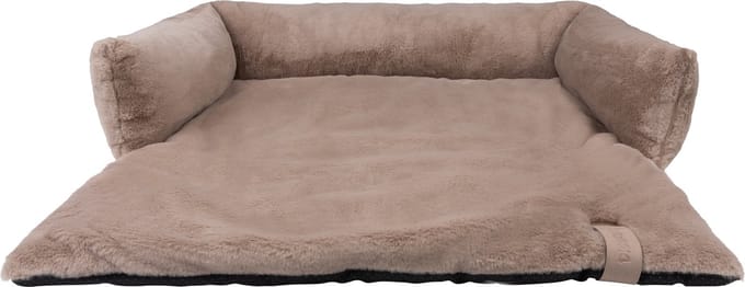 District 70 NUZZLE - Zachte Mand Voor Op De Bank - Medium: 75 x 75 cm - Taupe
