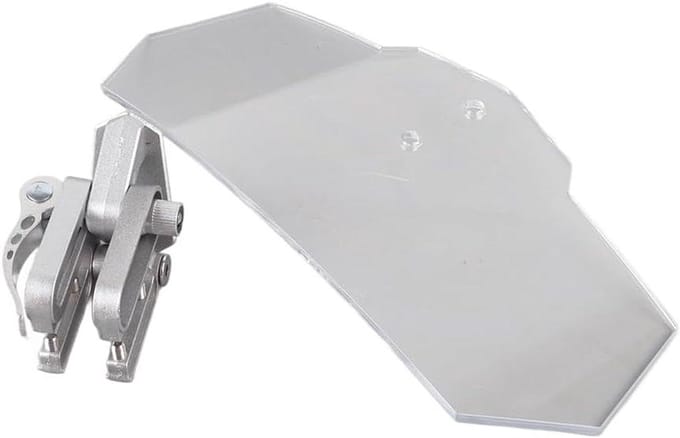 Motorfiets Voorruit - Windscherm Motor - Bescherming tegen Wind - Universeel Ontwerp - 30 x 14 x 5 cm - Transparant