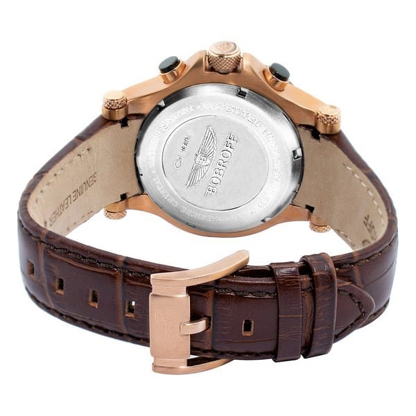 Bobroff Herenhorloge Kwarts Zwart