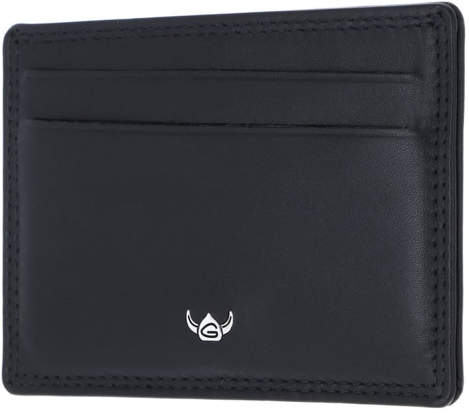 Golden Head Leren kaarthouder Polo RFID Protect Kartenetui 4448 Schwarz zwart