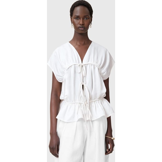 AllSaints Remy Top White Maat: 4 | Blouses Outlet | Dames | Wit