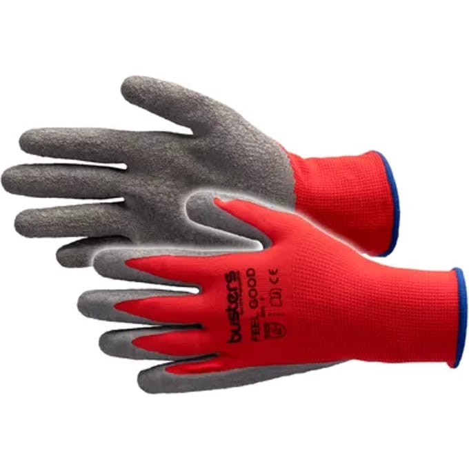 Busters Handschoenen Feel Good Nylon Grijs/rood M8