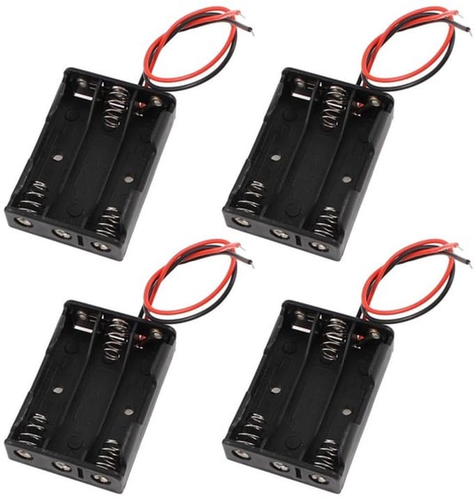 Allecto - Bedrade Batterijhouder 3 x 1.5V - Handige Organisatie