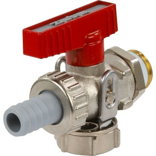 Simplex KFE haakse afsluiting met 1 / 2M buitendraad en 14,5mm aansluiting voor slang - F10638
