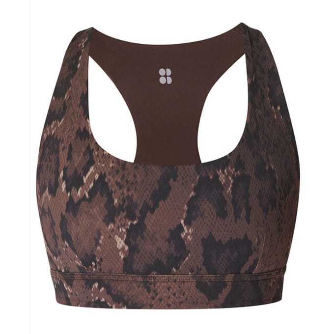 Sweaty Betty Super Soft Reversible Bra BRUIN - Maat S
