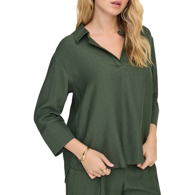 JDY Pepper 3/4 Collar Top Dames - Maat S