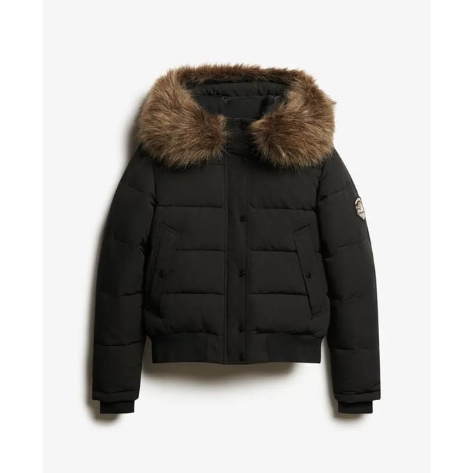 Superdry - Everest Hooded Bomber Jas - Dames - Gewatteerde jassen