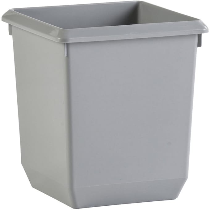 V-Part - Vierkant tapse papierbak 21 liter - Polypropylene - grijs - Prullenbak