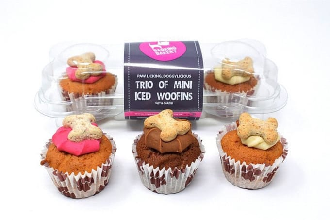Barking Bakery Trio Mini Iced Woofins Mixed - Hondensnacks - 3 stuks