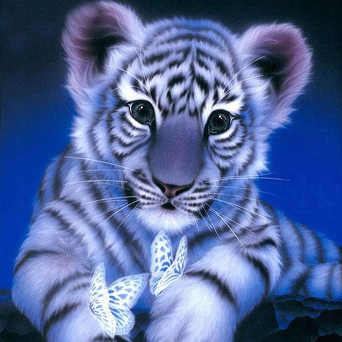 Diamond Painting Serie - Dieren Motief - 30x30 cm - Leeuw