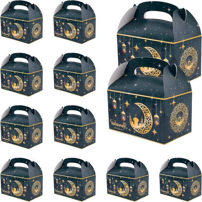 12-delige Geschenkdoos voor Ramadanviering - Opvouwbaar en decoratief - Eid Al Fitr Feestbenodigdheden