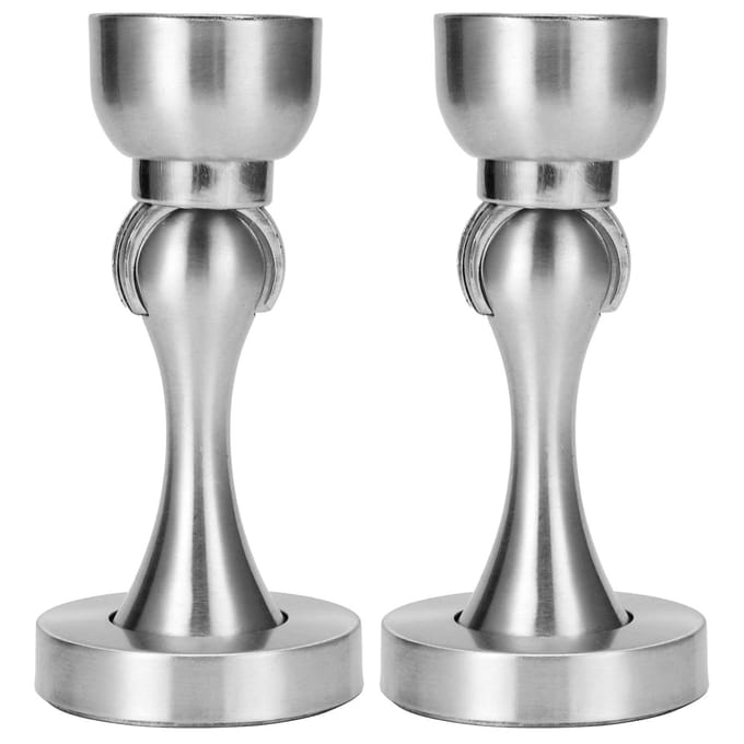 2 Sets Sterke Magnetische Deurstop van Roestvrij Staal, Vloer/Wand Zuigende Deurstopper Hardware