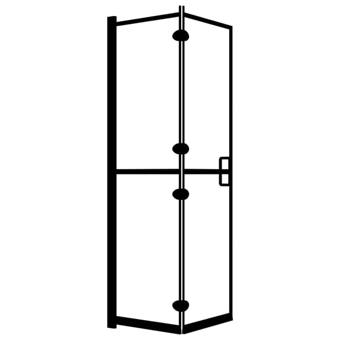vidaXL - Douchewand - inklapbaar - 100x140 - cm - ESG - zwart