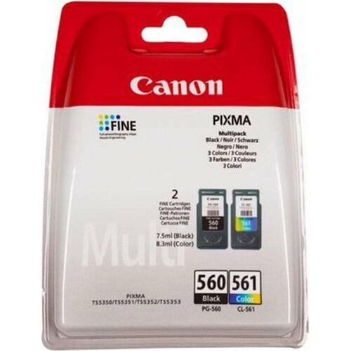 Canon Inktcartridge PG-560 / CL-561 Zwart + 3 kleuren Multipack