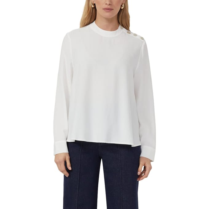 s.Oliver  Blouses Offwhite Taglia: 42 | Maglie a manica lunga Outlet | Donna | Bianco