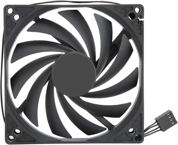Stille 100mm PC Ventilator voor CPU Koeling - Stof- en Geluidsarm, 12V 4-Pin