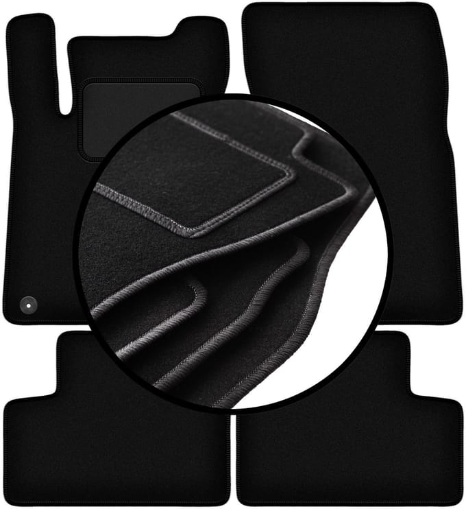 Complete set veloursmatten voor: Mercedes CLA II C118 sedan (2019-)