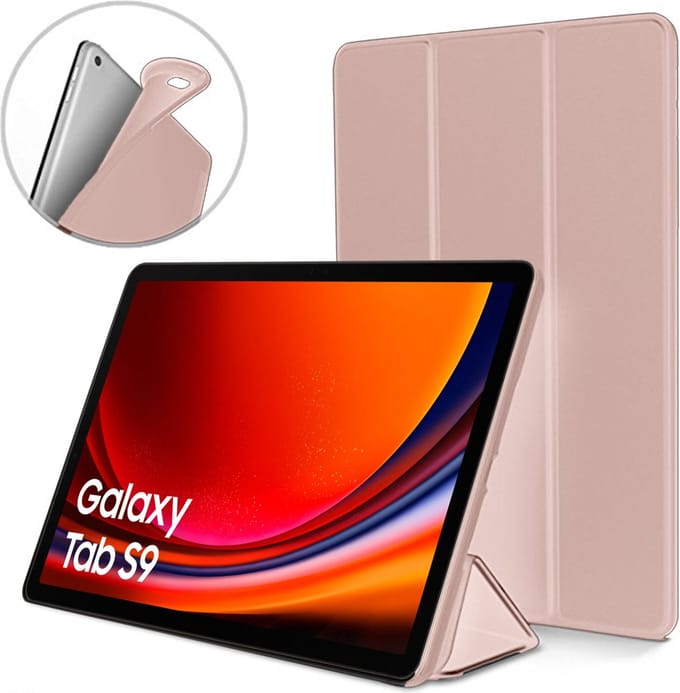Geschikt voor Samsung Galaxy Tab S9 Plus Hoesje – Shock Proof Case – Cover Rosé