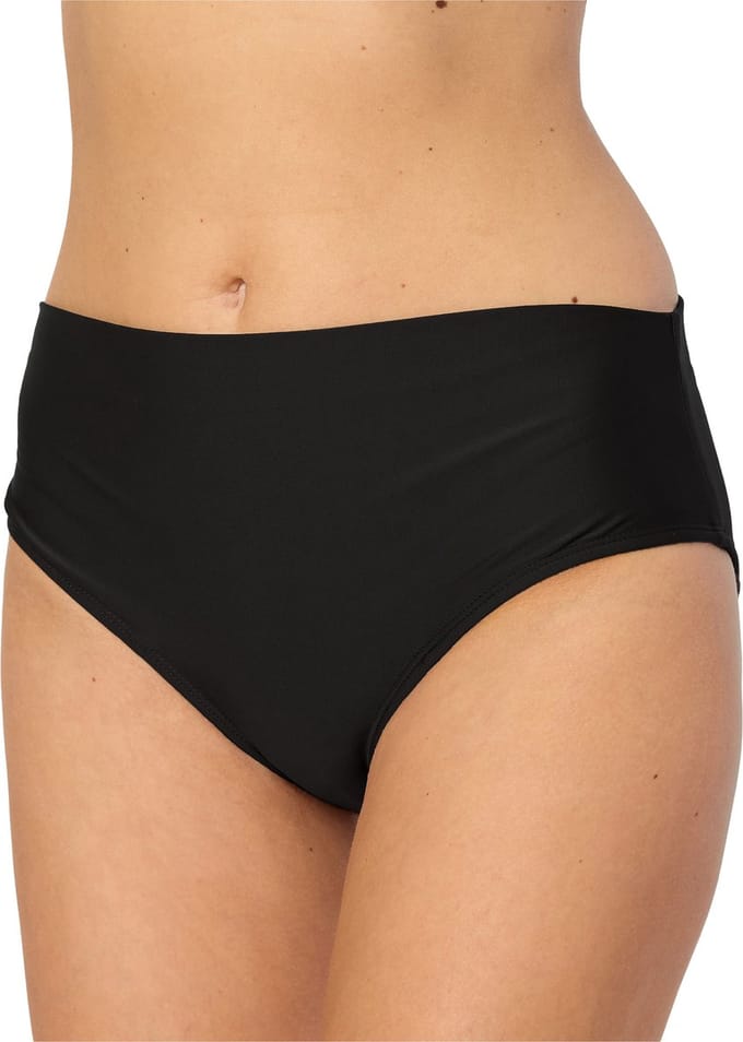 Bellivalini Dames Zwembroek - Bikinibroekje - Elastische tailleband - Polyamide & Elastaan – Zwart – L - BLV-VO-M72W
