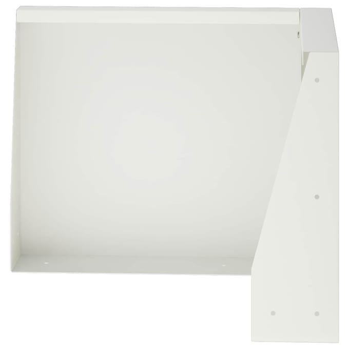 vidaXL - Keermuur - 50 - x - 50 - x - 30 - cm - Staal - Wit