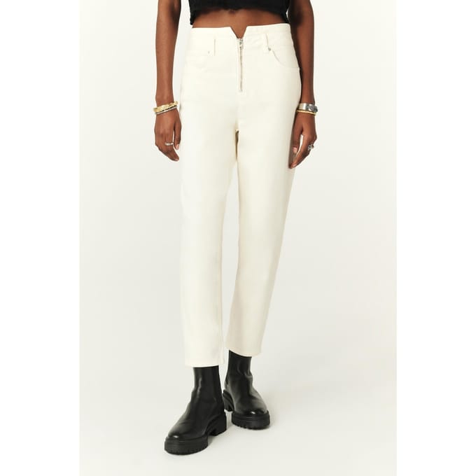 BA&SH Jeans Inzo Ecru Taglia: W25 | Pantaloni Outlet | Donna | Marrone