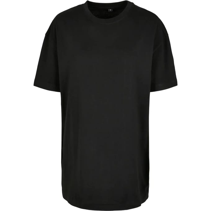 Build Your Brand - Oversized Boyfriend Dames T-Shirt - Black maat S