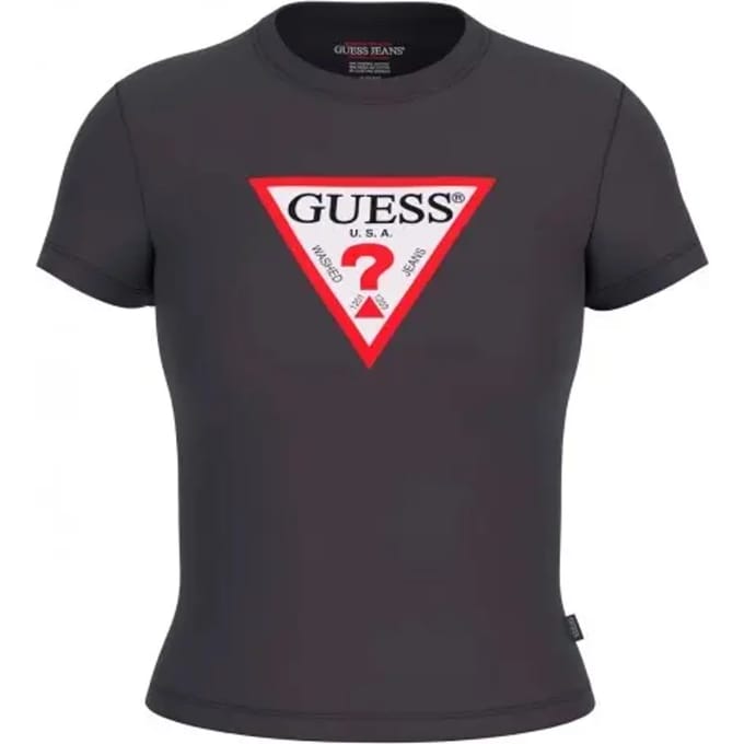 Guess Jeans Zwarte Katoenen Dames T-Shirt