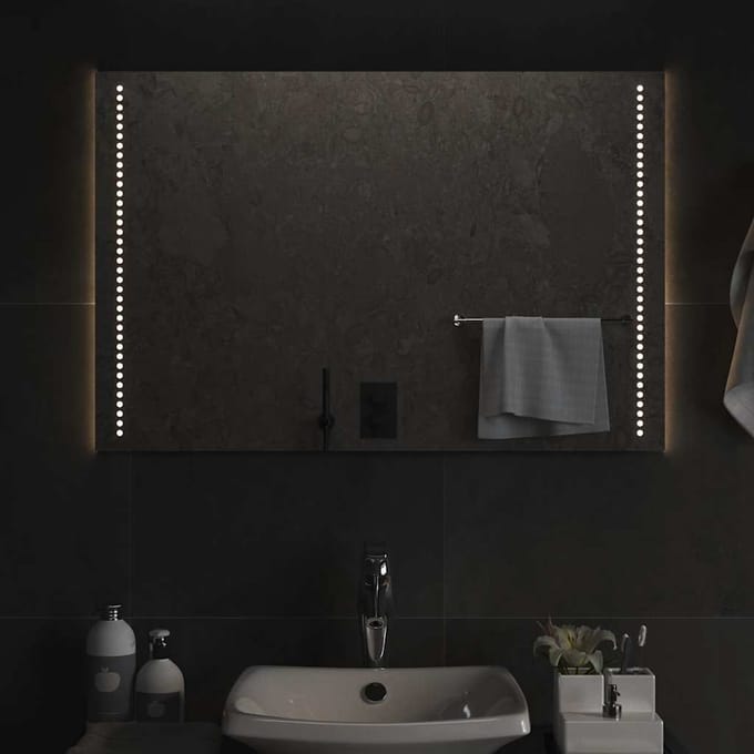 vidaXL - Badkamerspiegel - LED - 90x60 - cm