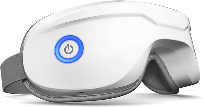 Oogmassageapparaat voor Ontspanning met Warmte en Bluetooth Muziek - 5 Modi voor Vermoeide Ogen
