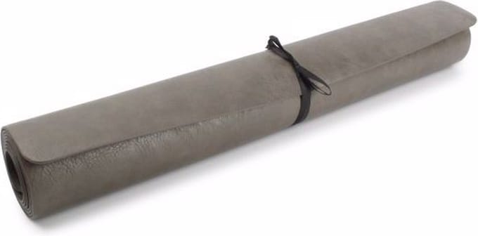 BonBistro Tafelloper 135x50cm lederlook grijs Layer