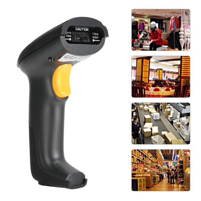 1D/2D/QR Code Lezer Scannen USB Bedrade Barcodescanner